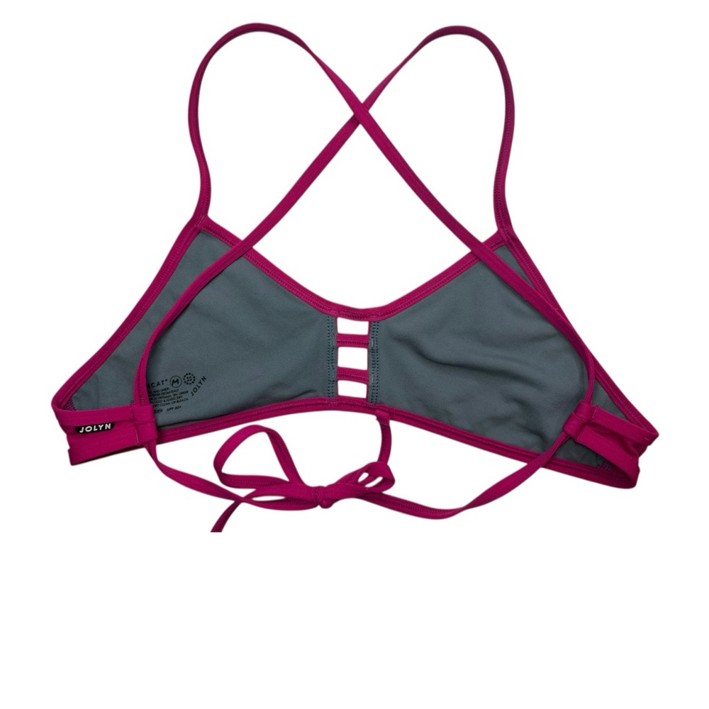 Jolyn Tomcat Bikini Top- Deep Pink